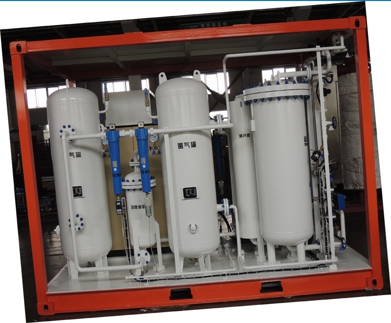 Tipo generador del envase del nitrógeno del PSA para la afluencia de los &pipes del tanque de presión de Oil&Gas