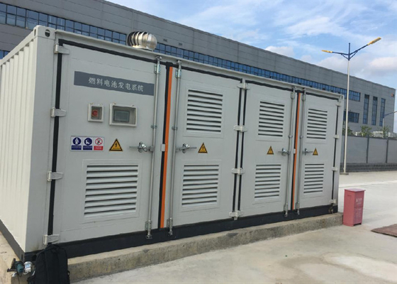 Célula de combustible de hidrógeno industrial de 100 kW, planta de energía estacionaria.
