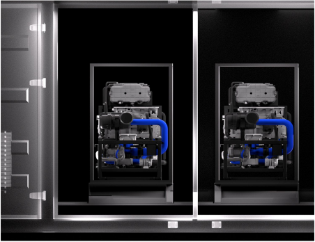 500 m3/h Generador de hidrógeno en contenedor de 1 MW Electrolisador de agua para centrales eléctricas de pilas de combustible