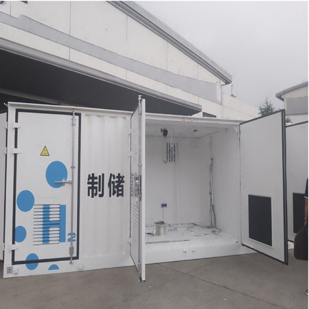 500 m3/h Generador de hidrógeno en contenedor de 1 MW Electrolisador de agua para centrales eléctricas de pilas de combustible
